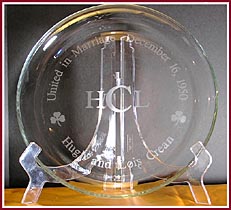 Custom etched plate anniversary gift