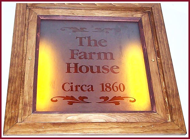 Etched window with company name